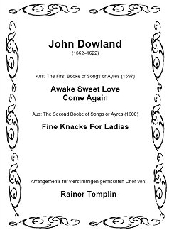 Titelblatt Dowland Lieder